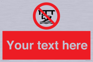 Custom Do not use watercraft in the vicinity of piers